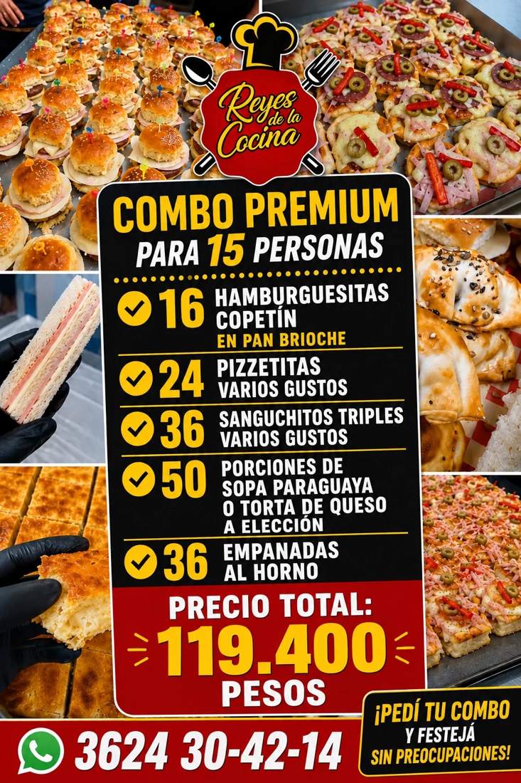 Promo Premium para 15 personas