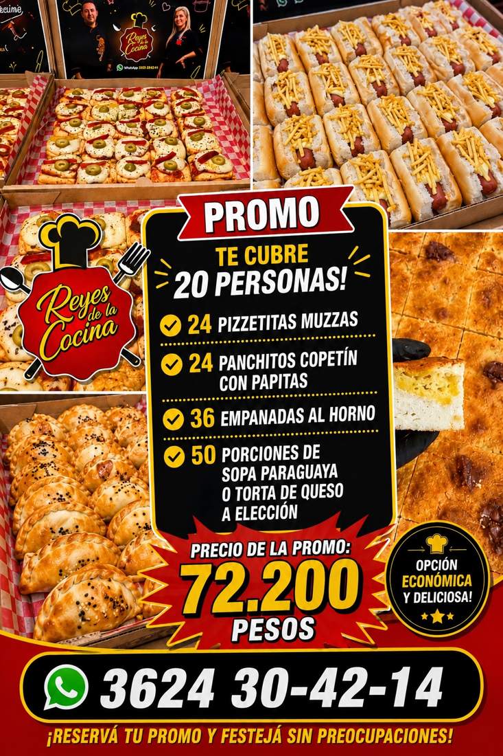 Promo Económica para 20 personas