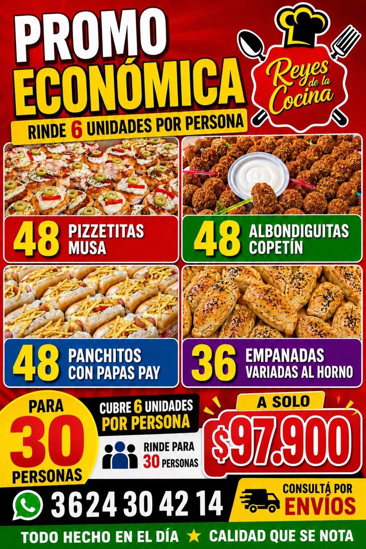 Promo Económica para 30 personas