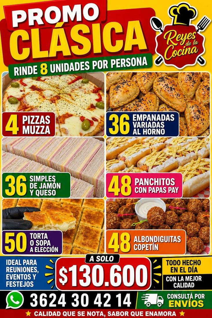Promo Clásica para 30 personas