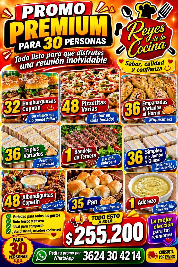 Promo Premium para 30 personas