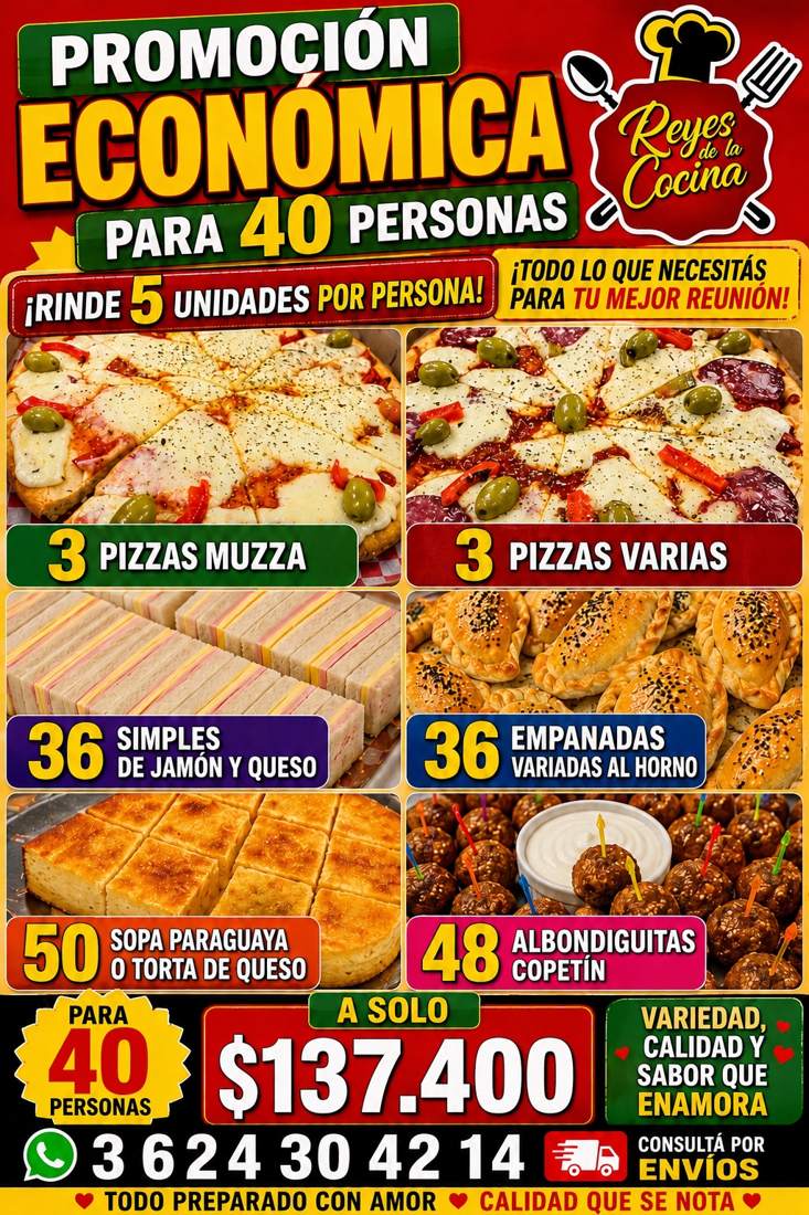 Promo Económica para 40 personas