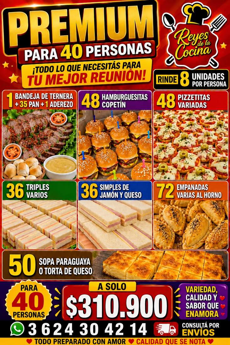 Promo Premium para 40 personas
