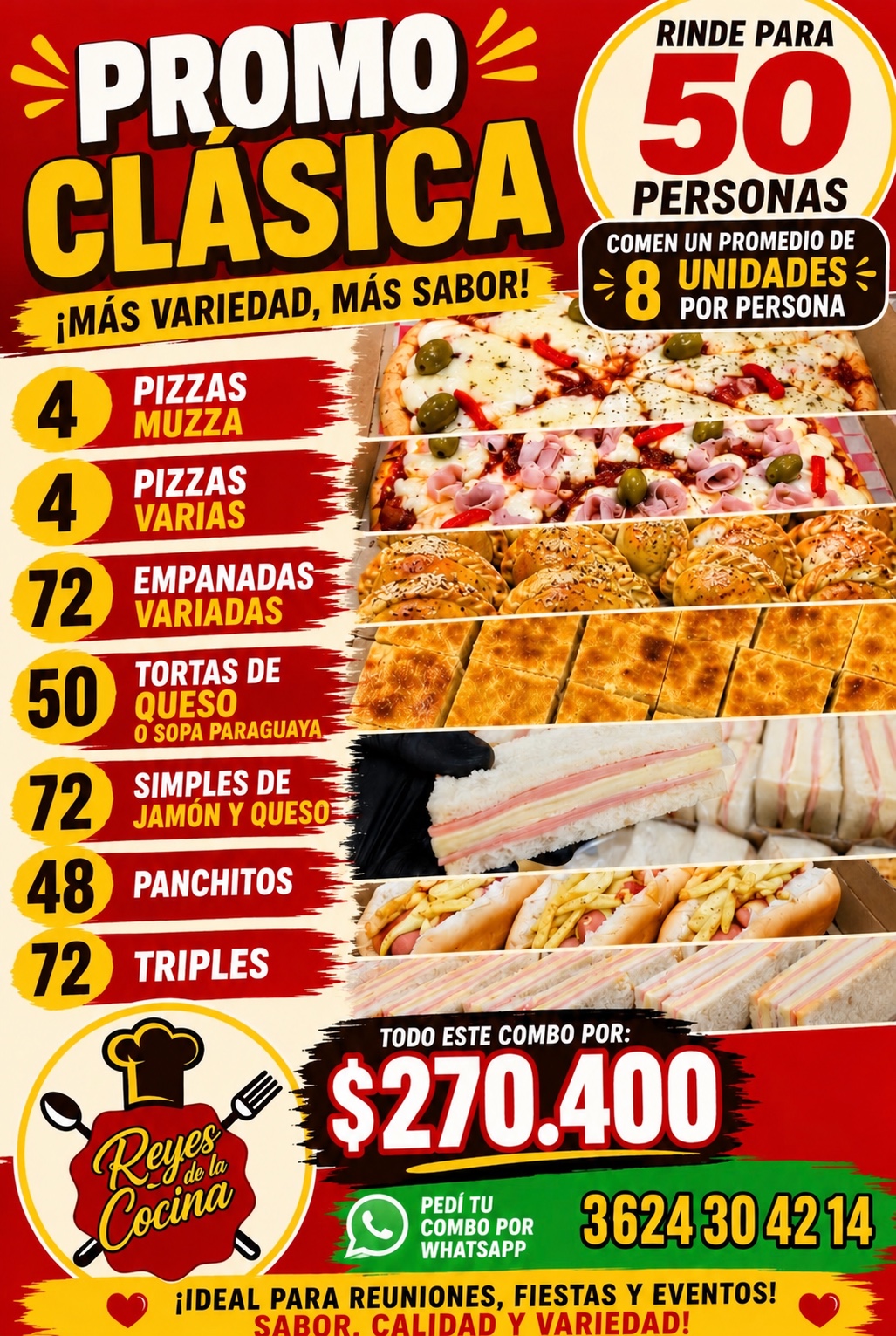 Promo Clásica para 50 personas