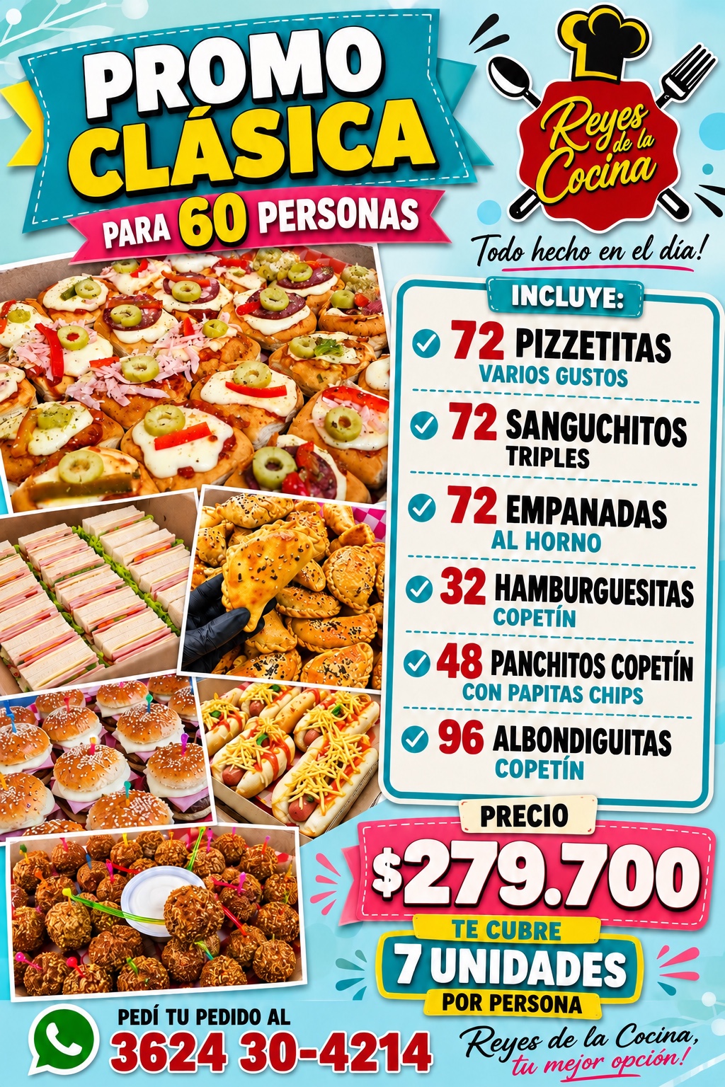 Promo Clásica para 60 personas