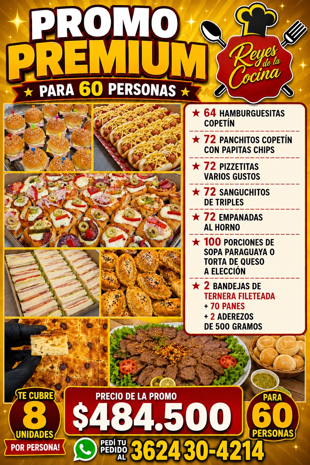 Promo Premium para 60 personas