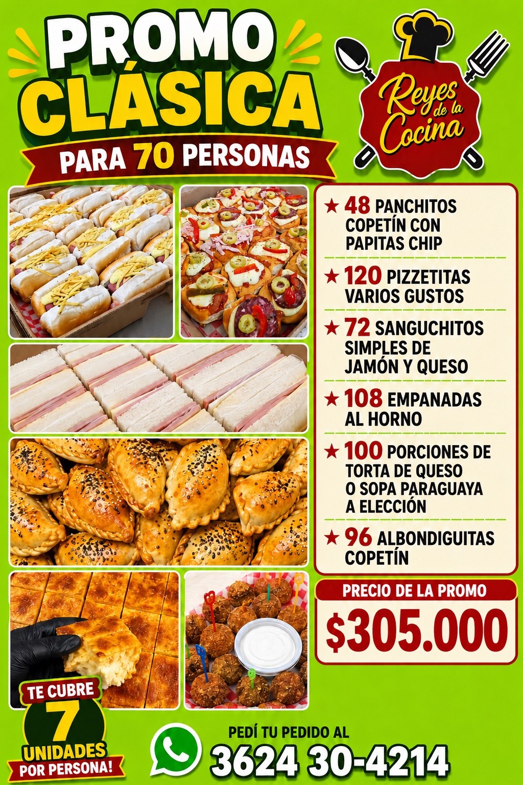 Promo Clásica para 70 personas