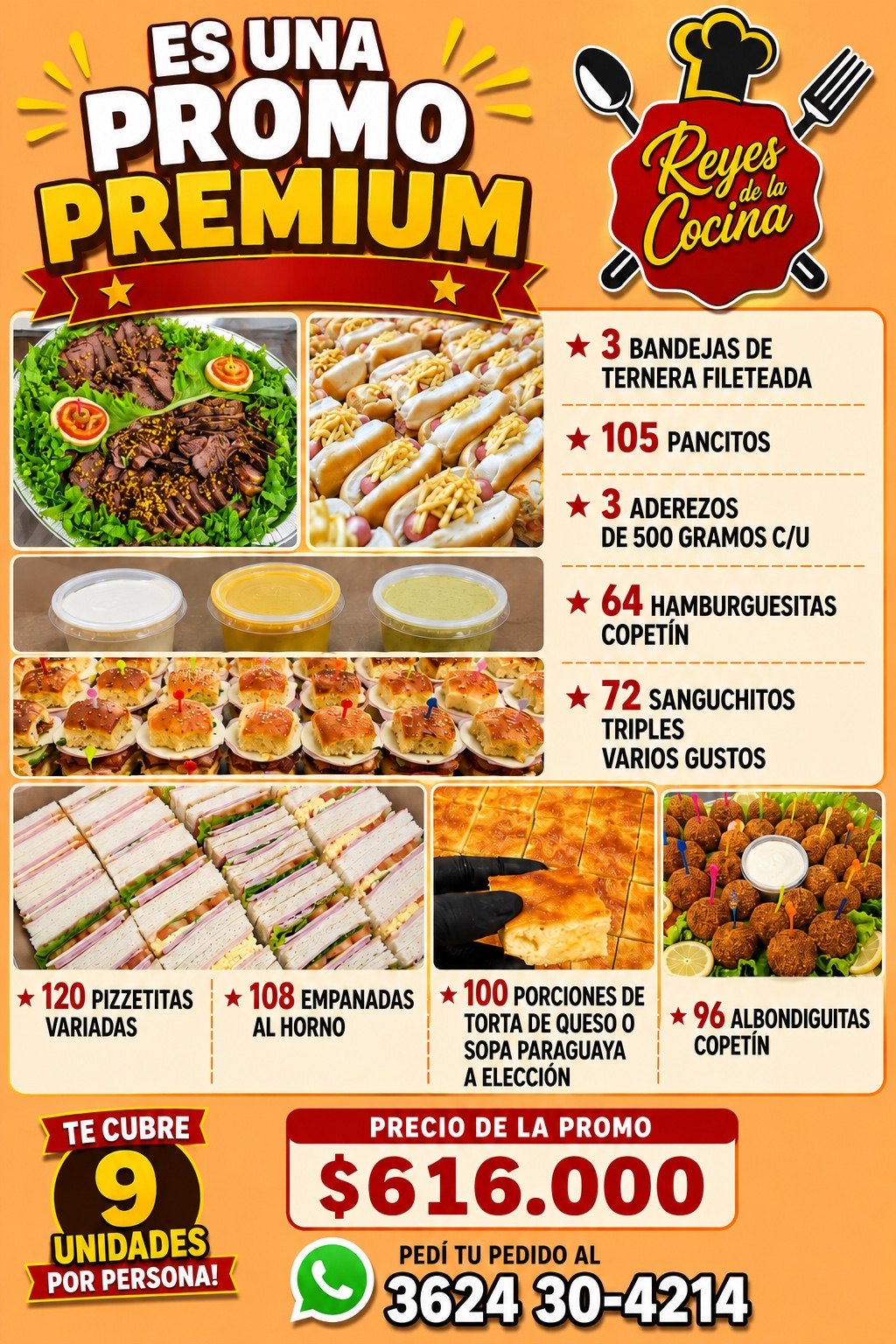 Promo Premium para 70 personas