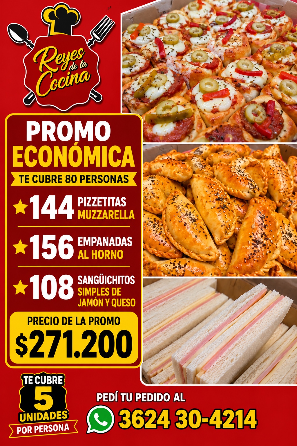 Promo Económica para 80 personas