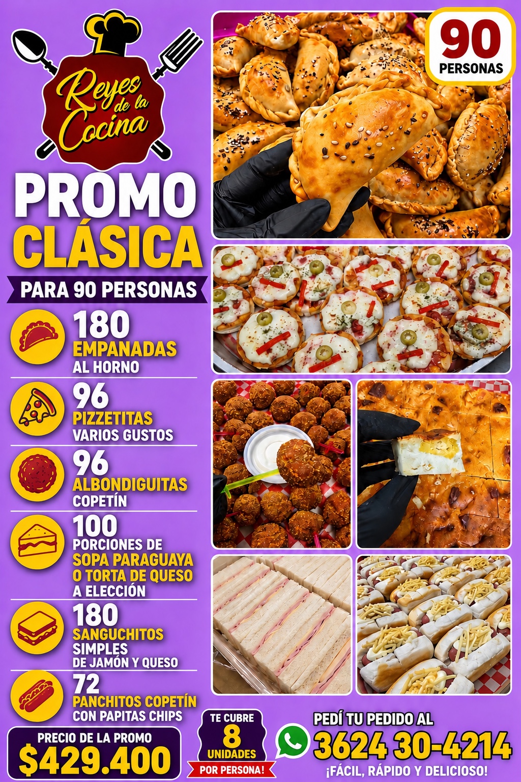 Promo Clásica para 90 personas
