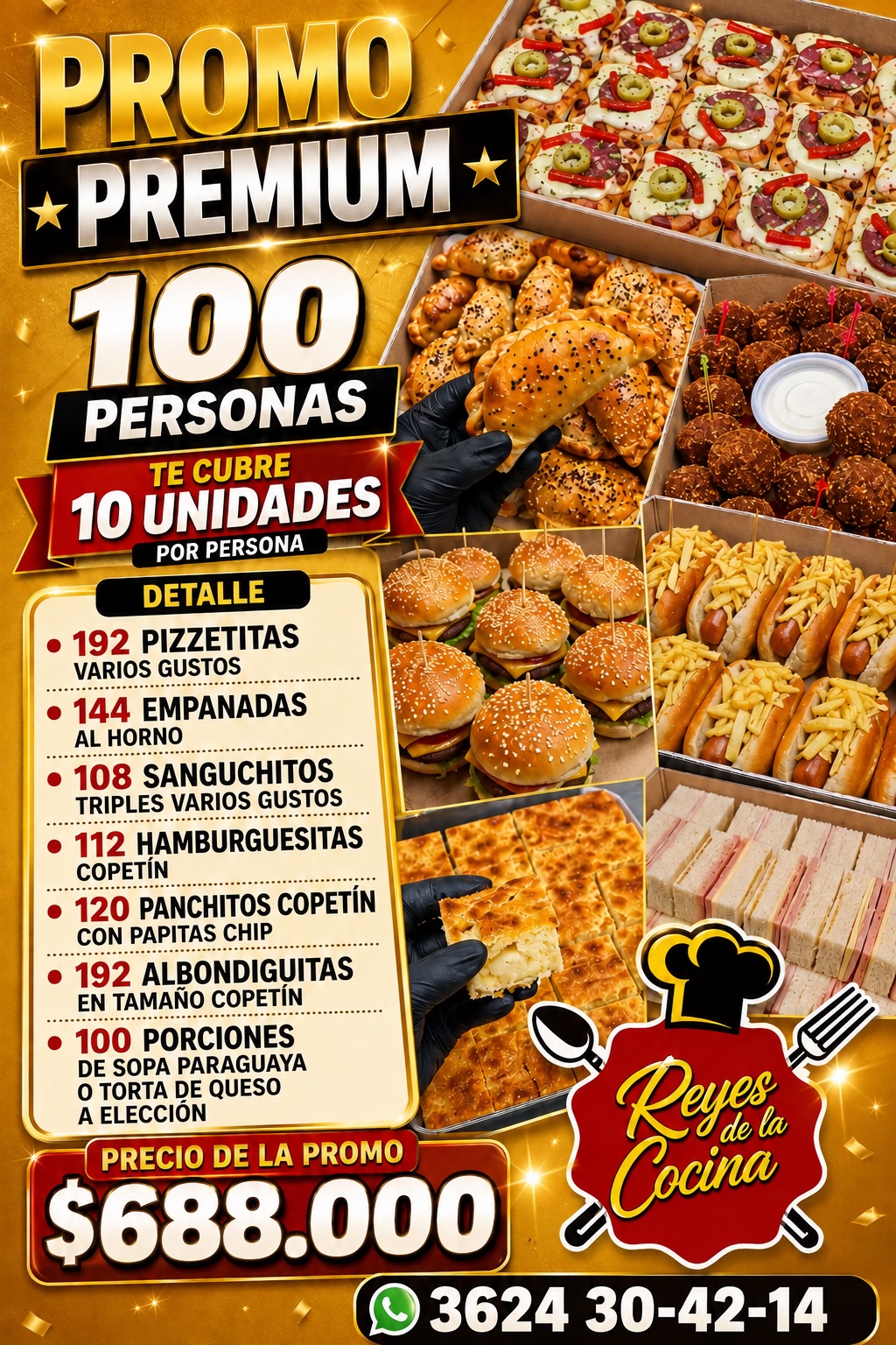 Promo Premium para 100 personas