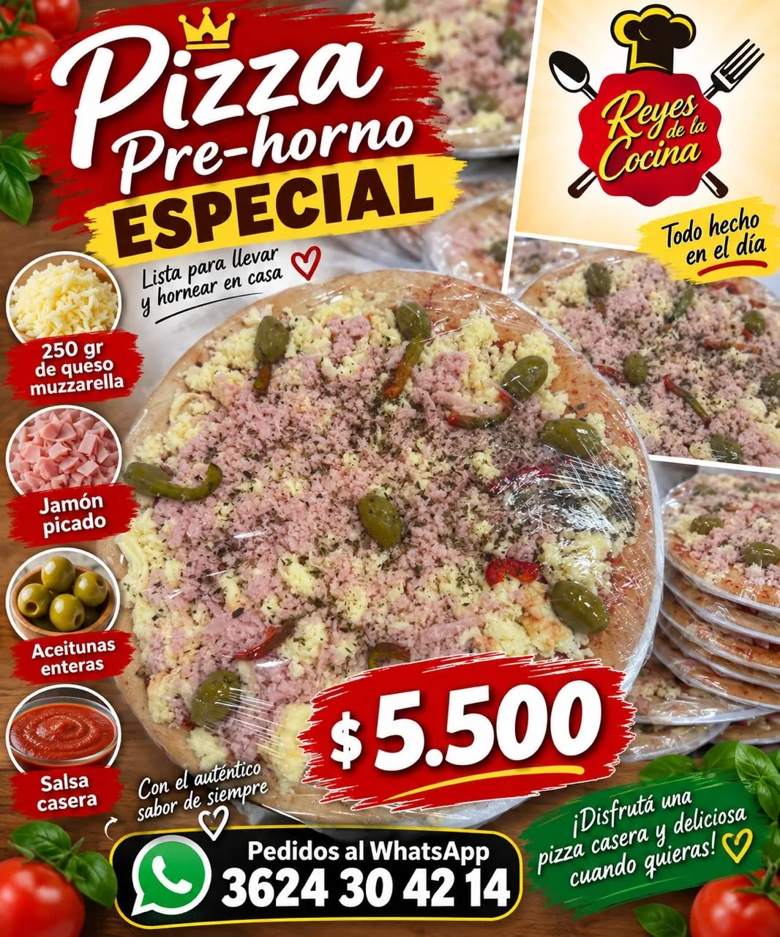 Pizza Pre-horno Especial