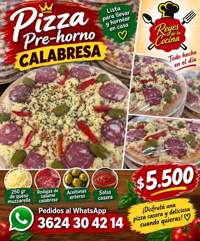 Pizza Pre-horno Calabresa